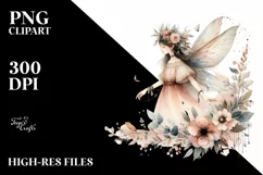 Washed Gothic Fairy, Transparent PNG Product Image 1
