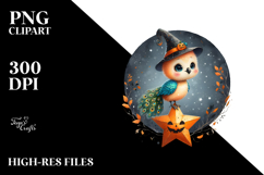 Retro Baby Peacock Halloween PNG Product Image 2