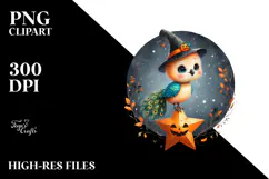 Retro Baby Peacock Halloween PNG Product Image 2