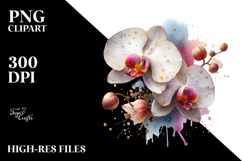 Orchid with Material, Transparent PNG Product Image 2