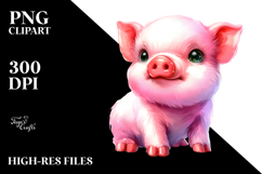 Cute Baby Pig, Transparent PNG Product Image 2
