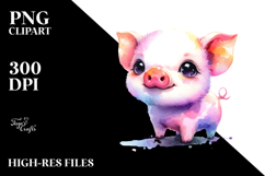 Funny Baby Pig Drawing, Transparent PNG Product Image 2
