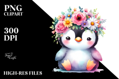 Pastel Penguin Crown | Sublimation | Clipart Product Image 2