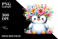 Pastel Penguin Crown | Sublimation | Clipart Product Image 2
