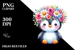 Pastel Penguin Crown | Sublimation | Clipart Product Image 2