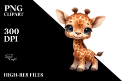 Cute Baby Giraffe PNG Product Image 2