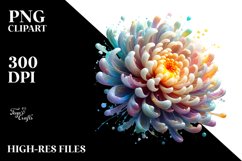 Abstract Glossy Chrysanthemum | Clipart Product Image 3