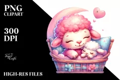 Cute Baby Lamb Cuddling, Children Bed Product Image 3