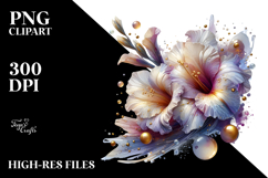 Abstract Glossy Gladiolus, Transparent PNG Product Image 2