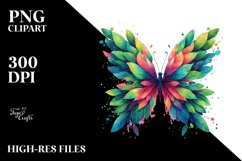Vibrant Abstract Butterfly PNG Product Image 1