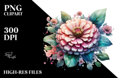 Zinnia with Material, Transparent PNG Product Image 2