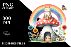 Colorful CAT House Rainbow | Clipart Product Image 2