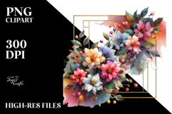 Colorful Jasmine, White Background, Transparent PNG Product Image 2