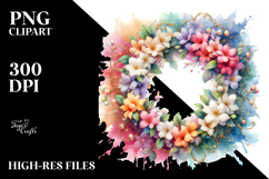 Colorful Jasmine with Gold Details, Transparent PNG Product Image 2