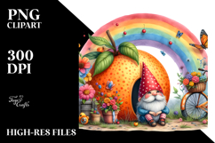 Colorful Gnome House Rainbow | Clipart Product Image 2