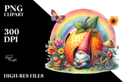 Colorful Gnome House Rainbow | Clipart Product Image 2