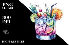 Cocktail Watercolour PNG Product Image 2