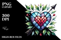 Stained Hearth Arrow PNG Product Image 2
