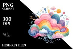 Whimsical Cloud PNG Product Image 2