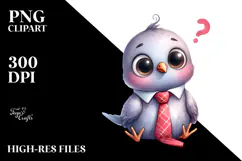 Baby Dove Tie Sticker Clipart Product Image 2