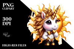 Whimsical Unicorn Posing as John Bravo | Clipart Product Image 3