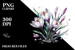 Stained Crocus Clipart Product Image 3