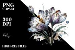 Stained Crocus Clipart Product Image 3