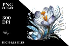 Stained Crocus Clipart Product Image 3