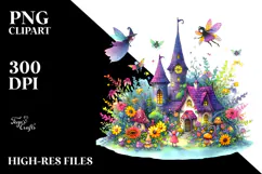 Vibrant Fairy Halloween Scene | Clipart Product Image 2