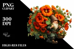 Detailed Digital Painting Small Gnome Clipart Product Image 1
