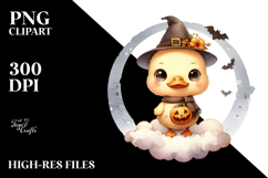 Cute Baby Duck on a Cloud PNG Product Image 2