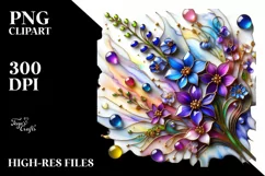 Watercolor Luxury Flower Splash Clipart Product Image 3