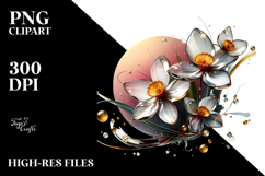 Glossy Narcissus in Material, PNG Product Image 2