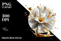 Glossy Narcissus in Material, PNG Product Image 2