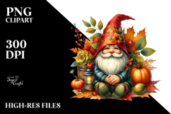 Vibrant Autumn Gnome PNG Product Image 2