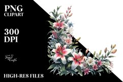 Vibrant Floral Frame Lily | Clipart Product Image 3