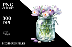 Abstract Jar Crocus | Clipart Product Image 2