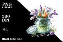 Abstract Jar Crocus | Clipart Product Image 2