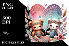 Boho Baby Bear, Transparent PNG Product Image 2