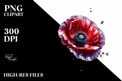 Shiny Poppy | Sublimation | Clipart Product Image 1