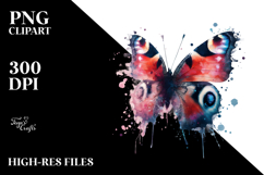 Butterfly with Splashes, Transparent PNG Product Image 2