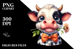 Expressive Cow with Contempt, Transparent PNG Product Image 2