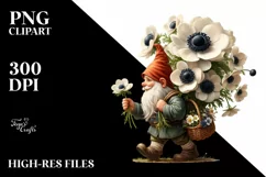 Detailed Digital Painting Small Gnome Clipart Product Image 3