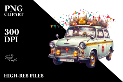 Rusted Taxi with Confetti, 20 oz Tumbler PNG Product Image 2