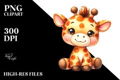 Colorful Brownish Sewed Giraffe | Sublimation | Clipart Product Image 3