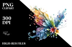 Vibrant Abstract Butterfly PNG Product Image 1