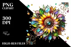 Watercolor Luxury Flower Splash Clipart Product Image 1