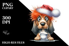 Enthusiastic Bloodhound PNG Product Image 3