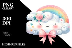 Colorful Cute Cloud PNG Product Image 2