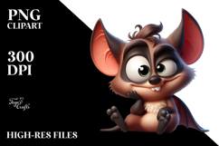 Bat with Goofy Winking Eye, Trending PNG Product Image 2